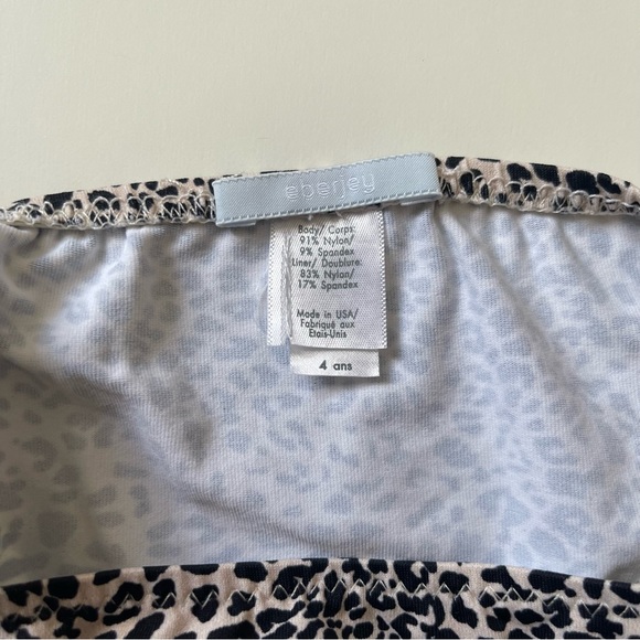 Eberjey Girls’ Leopard Print Bikini - Size 4 - Picture 8 of 9